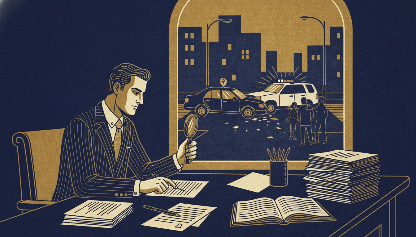 Uber accident lawyer reviewing a rideshare accident claim